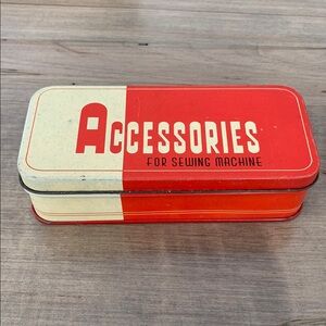 Sewing Machine Accessories Storage Tin